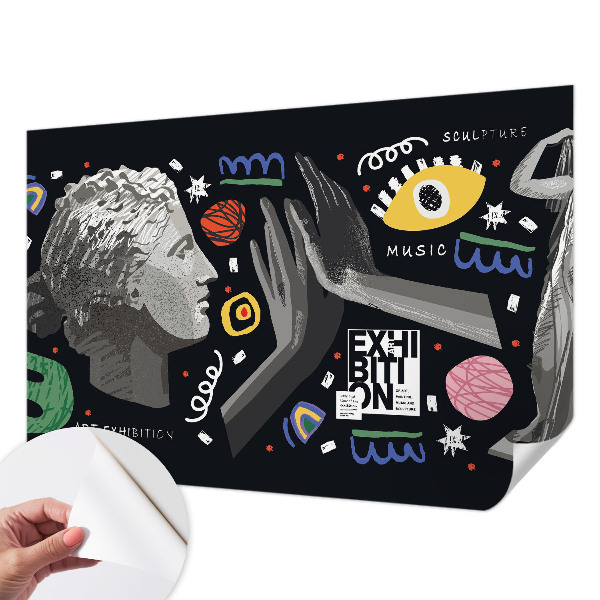 Carta da parati cameretta Una mostra colorata