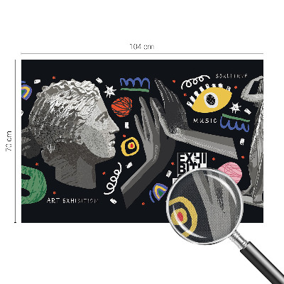 Carta da parati cameretta Una mostra colorata