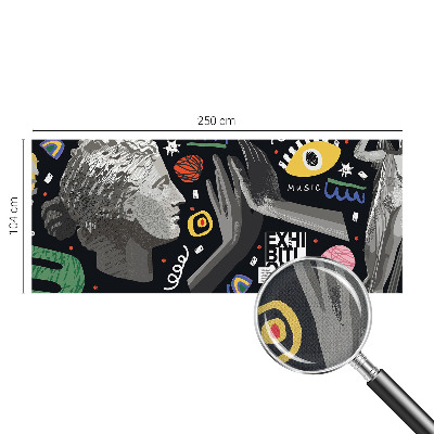 Carta da parati cameretta Una mostra colorata