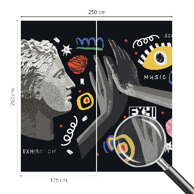 Carta da parati cameretta Una mostra colorata