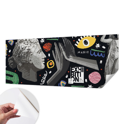 Carta da parati cameretta Una mostra colorata