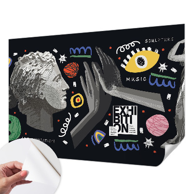 Carta da parati cameretta Una mostra colorata