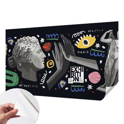 Carta da parati cameretta Una mostra colorata