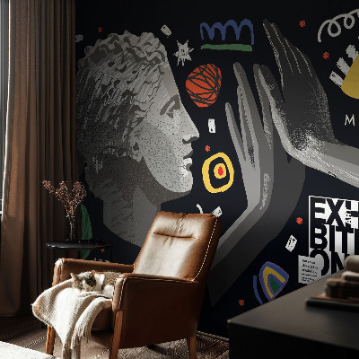 Carta da parati cameretta Una mostra colorata