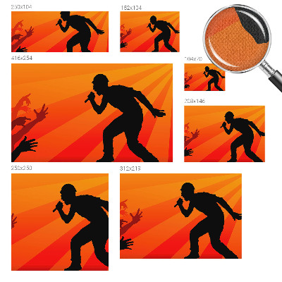 Carta da parati adesiva Scena ritmica