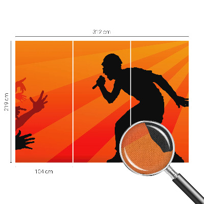 Carta da parati adesiva Scena ritmica