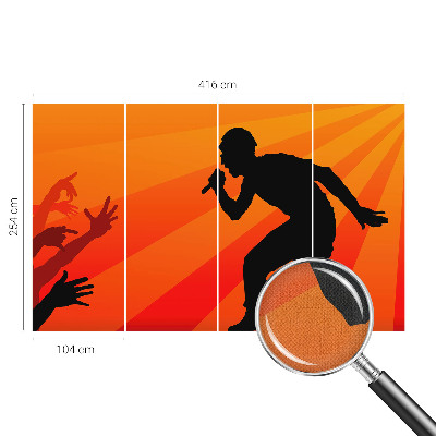 Carta da parati adesiva Scena ritmica