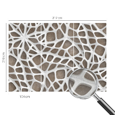 Fotomurale effetto 3D Rete di pizzo