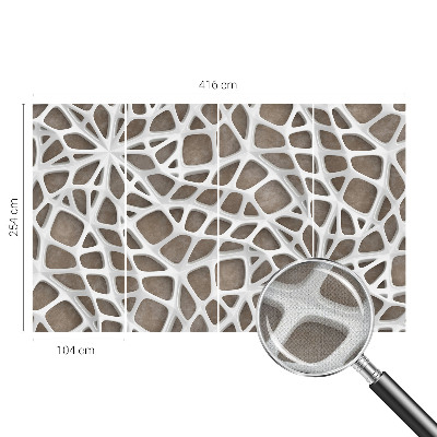 Fotomurale effetto 3D Rete di pizzo