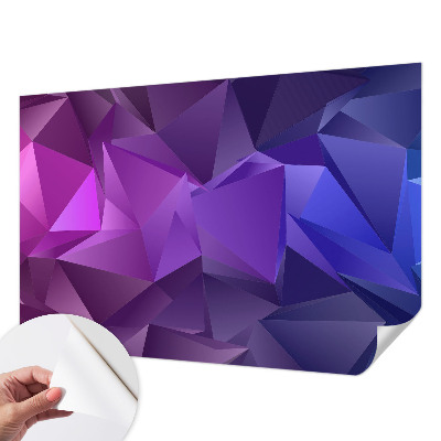 Carta da parati 3D Triangoli viola