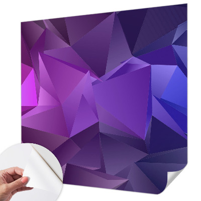 Carta da parati 3D Triangoli viola