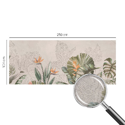 Carta da parati per cameretta Fiori tropicali