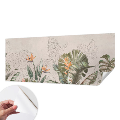 Carta da parati per cameretta Fiori tropicali