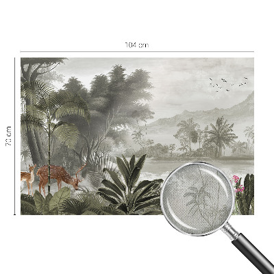 Fotomurale per bambini oasi tropicale