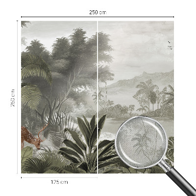 Fotomurale per bambini oasi tropicale