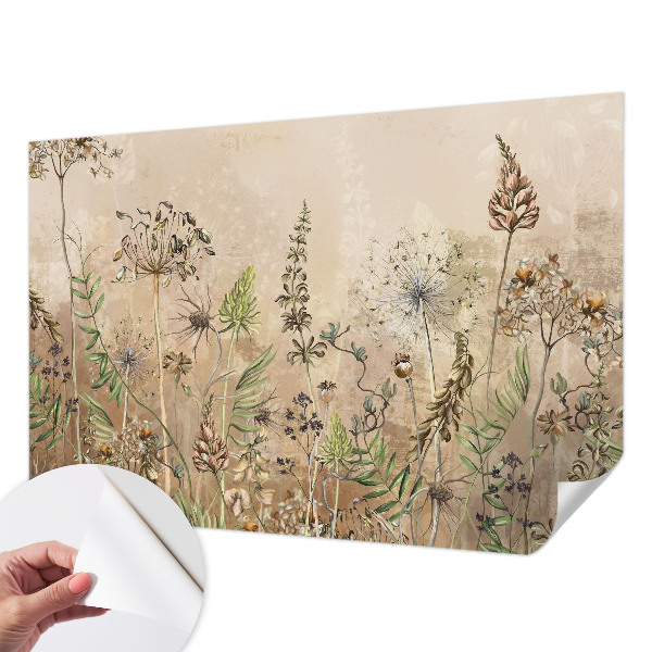 Carta da parati adesiva Fiori rustici