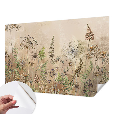 Carta da parati adesiva Fiori rustici