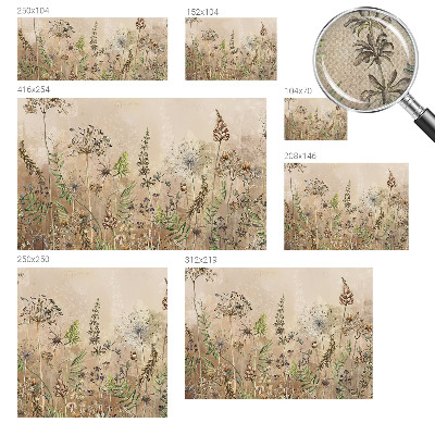 Carta da parati adesiva Fiori rustici