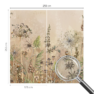 Carta da parati adesiva Fiori rustici