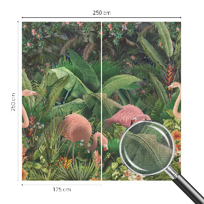 Carta da parati per cameretta fenicotteri rosa