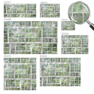 Carta da parati 3D Foresta verde