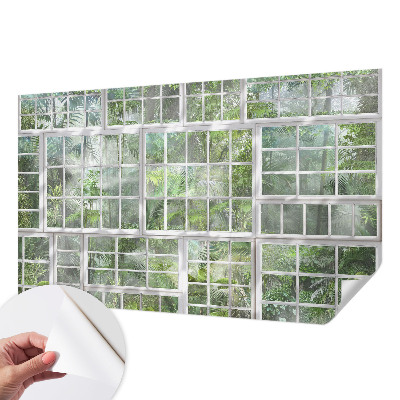 Carta da parati 3D Foresta verde