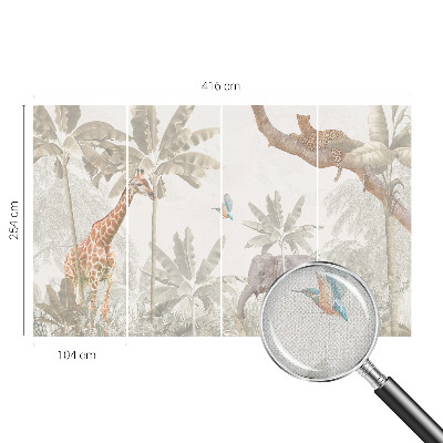 Fotomurale 3D oasi tropicale