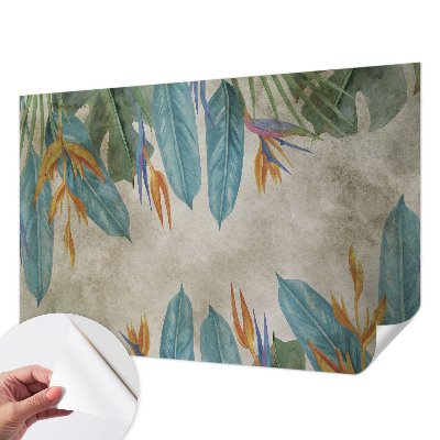 Carta da parati cameretta Fiori tropicali