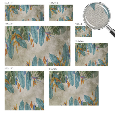 Carta da parati cameretta Fiori tropicali