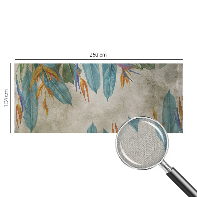 Carta da parati cameretta Fiori tropicali