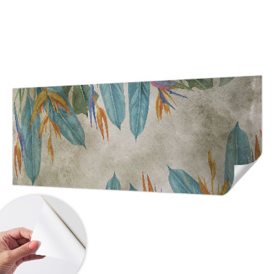 Carta da parati cameretta Fiori tropicali