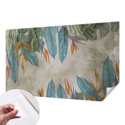 Carta da parati cameretta Fiori tropicali