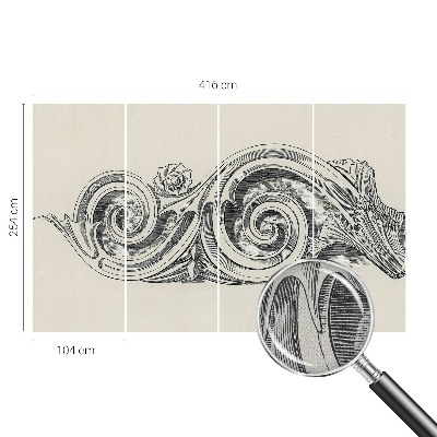 Carta da parati per cameretta Ornamento per piante