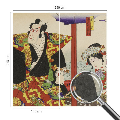 Carta da parati panoramica effetto 3D teatro giapponese