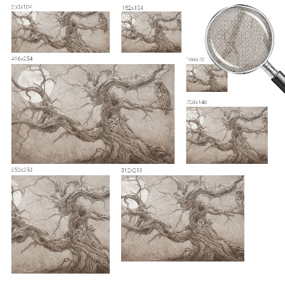 Carta da parati effetto profondità Uccelli notturni