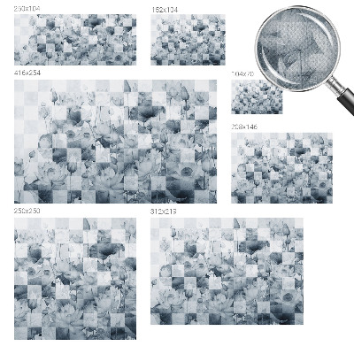 Carta da parati cameretta fiori di loto