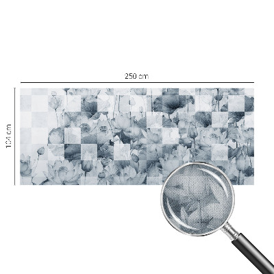 Carta da parati cameretta fiori di loto