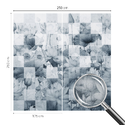 Carta da parati cameretta fiori di loto