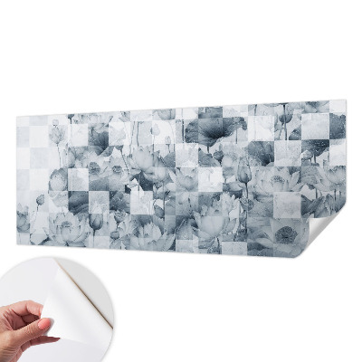 Carta da parati cameretta fiori di loto