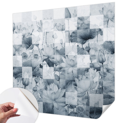 Carta da parati cameretta fiori di loto