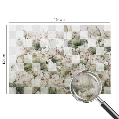 Carta da parati per cameretta motivi di loto