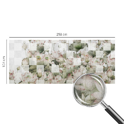 Carta da parati per cameretta motivi di loto