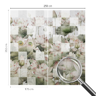 Carta da parati per cameretta motivi di loto