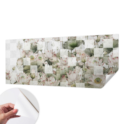 Carta da parati per cameretta motivi di loto