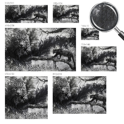 Fotomurale per bambini leopardi astratti