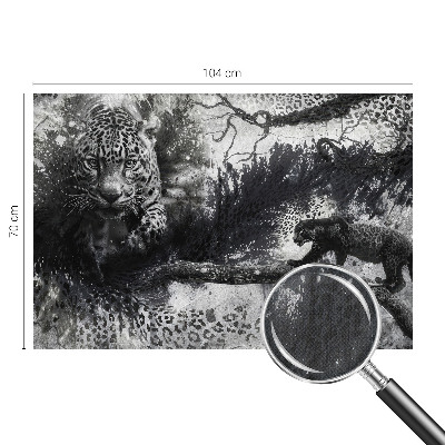 Fotomurale per bambini leopardi astratti