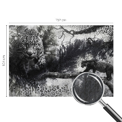 Fotomurale per bambini leopardi astratti