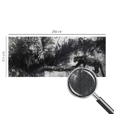 Fotomurale per bambini leopardi astratti