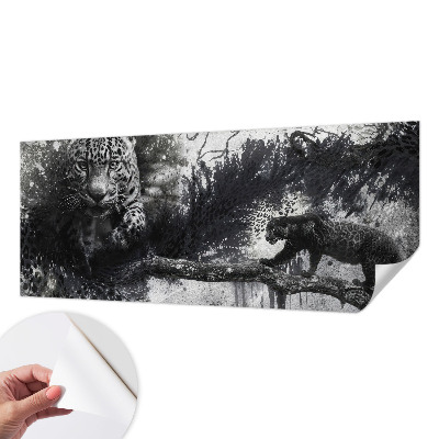 Fotomurale per bambini leopardi astratti