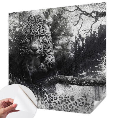 Fotomurale per bambini leopardi astratti